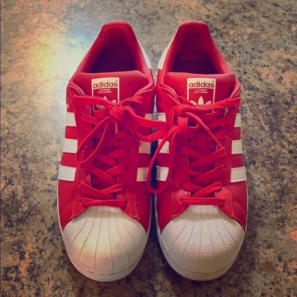 ADIDAS Superstar WORN ONE TIME Size 7.5 MENS - Picture 1 of 3